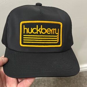 Huckberry Black and Yellow Trucker Hat